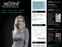 Tablet Screenshot of modniordinace.cz